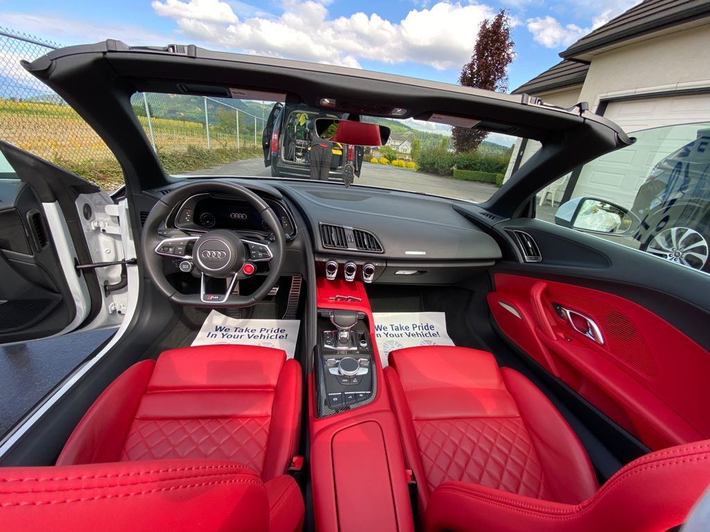 Audi Red Interior, Clean, Premium Detailing Service